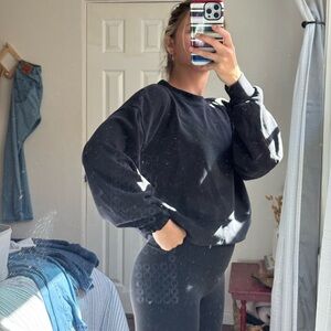 lululemon athletica Black Crew Neck Sweater